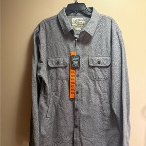 Grayers XXL Gray Heavy Cotton Shirt Jacket Workwear Shacket NWT